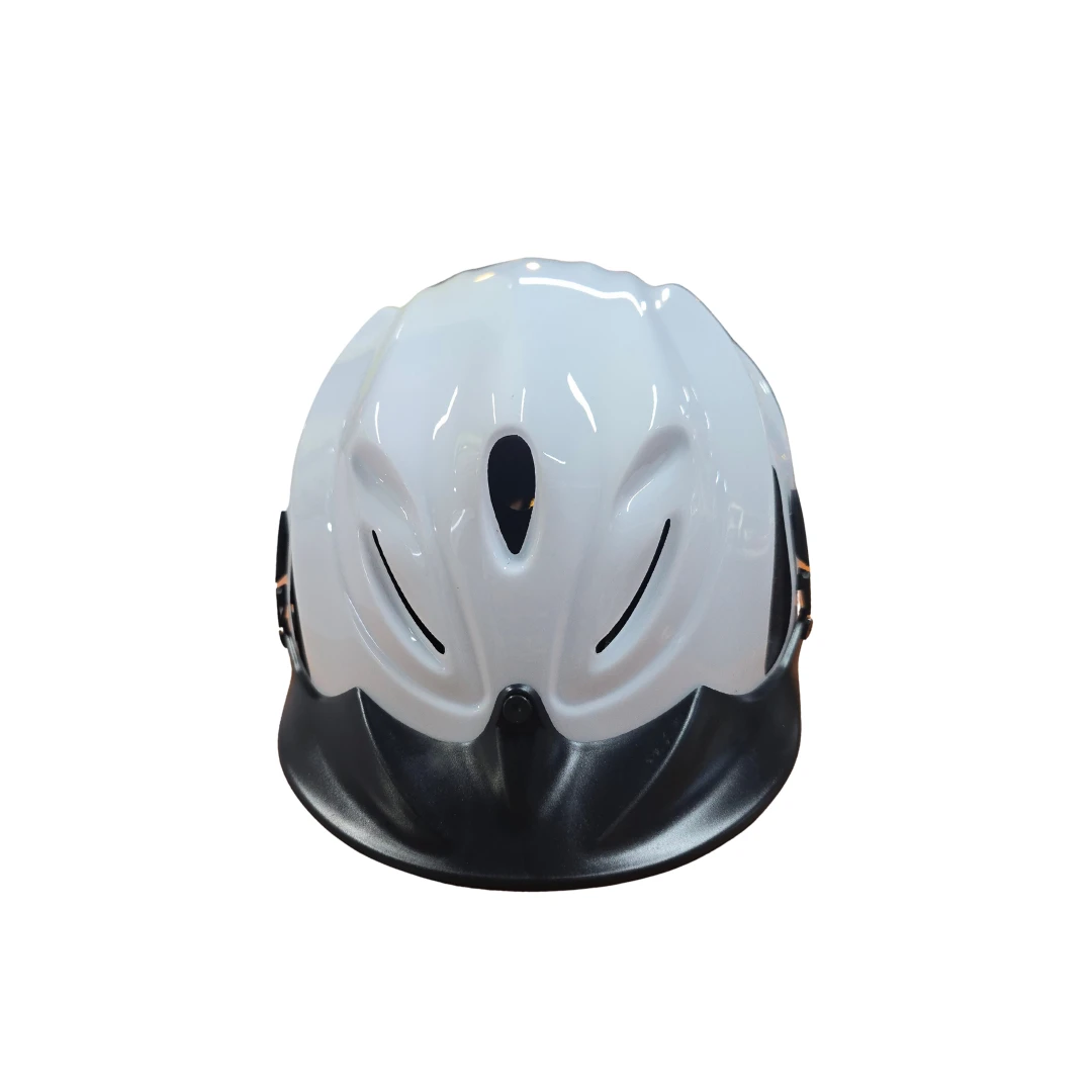 خوذة ركوب قدرة لون ابيض