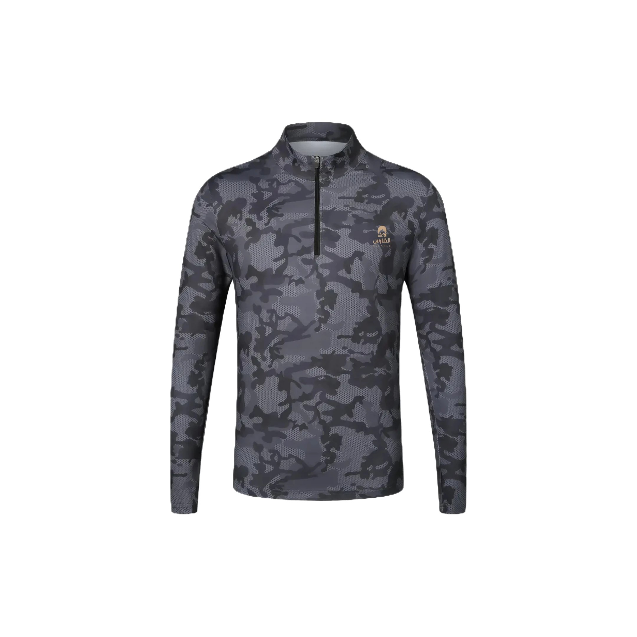 تيشرت الفارس بأكمام طويلة مموه